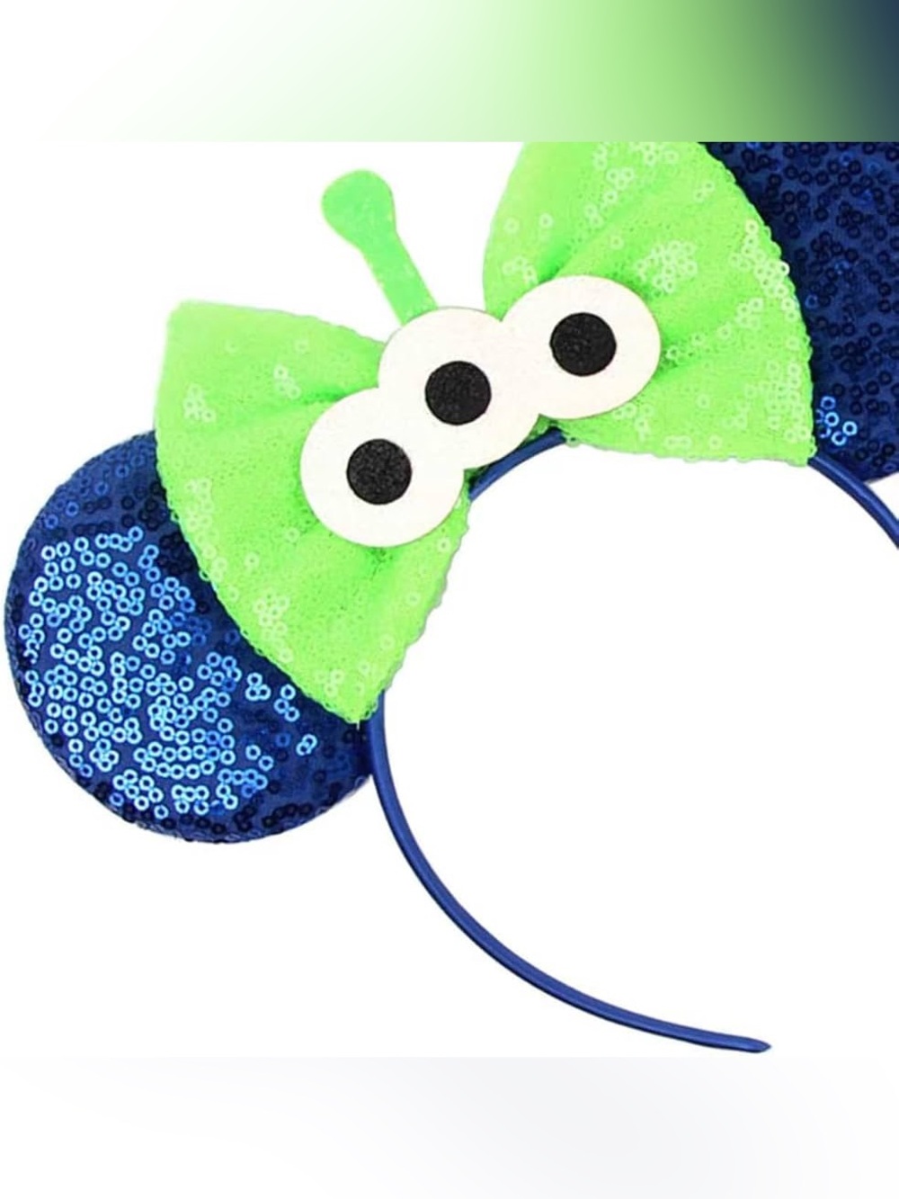 Toy Story Disney Ears Alien Sequin Ear Headband - Blue & Green